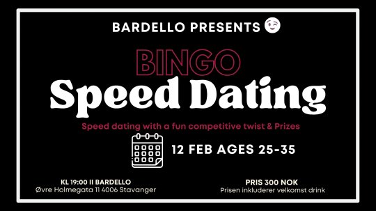 Speed ​​Dating: 12 Feb 2025 Ages 25-35